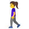 Woman Walking Element from Noto Emojis Set