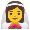 Woman With Veil Element from Noto Emojis Set