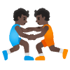 Wrestlers Tone 5 Element from Noto Emojis Set