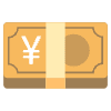 Yen Banknote Element from Noto Emojis Set