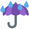 Umbrella With Rain Drops Element from Twemoji Emoji Set