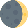 Waxing Crescent Moon Element from Twemoji Emoji Set