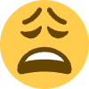 Weary Face Element from Twemoji Emoji Set