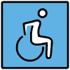 Wheelchair Symbol Element from OpenMoji Emoji Set