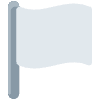 White Flag Element from Twemoji Emoji Set