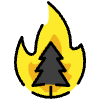 Wild Fire Element from OpenMoji Emoji Set
