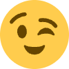 Winking Face Emoji from Twemoji Set | Free Download as SVG Vector and Transparent PNG | Streamline emojis