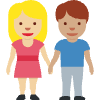 Woman And Man Holding Hands Medium Light Skin Tone Medium Skin Tone Element from Twemoji Emoji Set