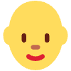 Woman Bald Element from Twemoji Emoji Set