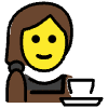 Woman Barista Element from OpenMoji Emoji Set