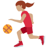 Woman Bouncing Ball Medium Skin Tone Emoji from Twemoji Set | Free Download as SVG Vector and Transparent PNG | Streamline emojis