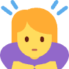 Woman Bowing Element from Twemoji Emoji Set