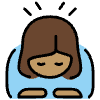 Woman Bowing Medium Skin Tone Element from OpenMoji Emoji Set