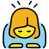 Woman Bowing Element from OpenMoji Emoji Set