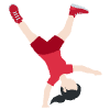 Woman Cartwheeling Light Skin Tone Emoji from Twemoji Set | Free Download as SVG Vector and Transparent PNG | Streamline emojis