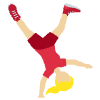 Woman Cartwheeling Medium Light Skin Tone Emoji from Twemoji Set | Free Download as SVG Vector and Transparent PNG | Streamline emojis