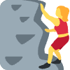 Woman Climbing Element from Twemoji Emoji Set