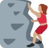 Woman Climbing Medium Skin Tone Element from Twemoji Emoji Set