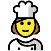 Woman Cook Element from OpenMoji Emoji Set