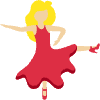 Woman Dancing Medium Light Skin Tone Emoji from Twemoji Set | Free Download as SVG Vector and Transparent PNG | Streamline emojis