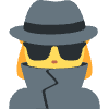 Woman Detective Element from Twemoji Emoji Set
