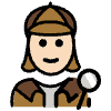 Woman Detective Light Skin Tone Element from OpenMoji Emoji Set