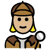 Woman Detective Medium Light Skin Tone Element from OpenMoji Emoji Set