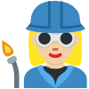 Woman Factory Worker Medium Light Skin Tone Element from Twemoji Emoji Set