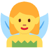 Woman Fairy Element from Twemoji Emoji Set