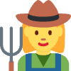 Woman Farmer Element from Twemoji Emoji Set