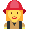 Woman Firefighter Element from Twemoji Emoji Set