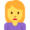 Woman Frowning Element from Twemoji Emoji Set