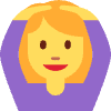 Woman Gesturing Ok Element from Twemoji Emoji Set
