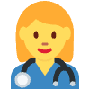 Woman Health Worker Element from Twemoji Emoji Set