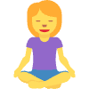 Woman In Lotus Position Element from Twemoji Emoji Set