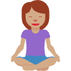 Woman In Lotus Position Medium Skin Tone Element from Twemoji Emoji Set