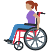 Woman In Manual Wheelchair Medium Skin Tone Element from Twemoji Emoji Set