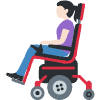 Woman In Motorized Wheelchair Light Skin Tone Element from Twemoji Emoji Set