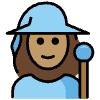 Woman Mage Medium Skin Tone Element from OpenMoji Emoji Set