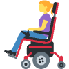 Woman In Motorized Wheelchair Element from Twemoji Emoji Set