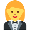 Woman In Tuxedo Element from Twemoji Emoji Set