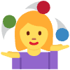 Woman Juggling Element from Twemoji Emoji Set