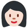 Woman Light Skin Tone Element from Twemoji Emoji Set