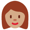 Woman Medium Skin Tone Element from Twemoji Emoji Set