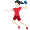 Woman Playing Handball Light Skin Tone Element from Twemoji Emoji Set