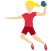 Woman Playing Handball Medium Light Skin Tone Element from Twemoji Emoji Set
