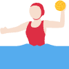 Woman Playing Water Polo Light Skin Tone Element from Twemoji Emoji Set