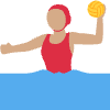 Woman Playing Water Polo Medium Skin Tone Element from Twemoji Emoji Set