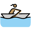 Woman Rowing Boat Medium Skin Tone Element from OpenMoji Emoji Set