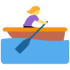 Woman Rowing Boat Element from Twemoji Emoji Set